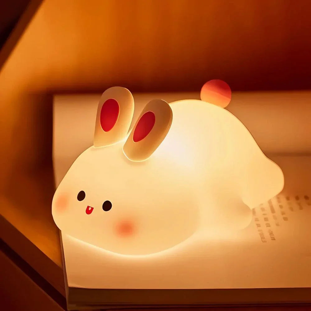 Cute Animal Night Light – Soft Silicone Kids’ Lamp with Color Change & Rechargeable Design