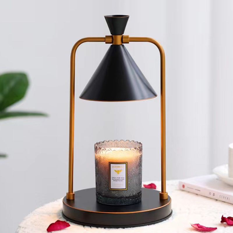 Luxury Candle Warmer Lamp – Elegant Fragrance Light with Adjustable Heat & Lampshade