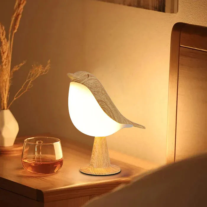 Dimmable Bird Lamp with Aroma Diffuser – Wireless, USB-C Rechargeable, Adjustable Light Colors for Home Ambiance